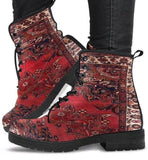Rug Arabian nights -Women's Combat boots,  Festival Combat, Hippie Boots Lace up, Classic Short boots - MaWeePet- Art on Apparel