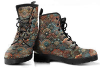 Mandalas Earth -Women's  Boots, Combat boots,  Festival Combat, Hippie Boots - MaWeePet- Art on Apparel