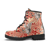 Lucky Chinese -Combat, Boho Hippie Boots Lace up, Classic Short boots - MaWeePet- Art on Apparel