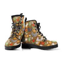 Chickens yard  -Women's Boots, Combat boots, Designer Boots, Hippie Boots - MaWeePet- Art on Apparel
