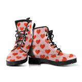 Combat boots, , Ankle Classic Combat Boots, Hippie Boots 'Love Love' Womans - MaWeePet- Art on Apparel