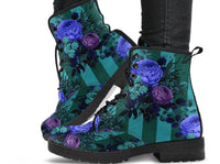 Alice Roses  -Classic boots, combat boots, Lace up, Festival hippy boots - MaWeePet- Art on Apparel