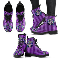Alice the Rabbit- -Classic boots, combat boots, Lace up, Festival hippy boots - MaWeePet- Art on Apparel