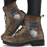Raven Time-Womans Lace up Ankle, Bohemian Combat boots,  Lace up, Classic Short boots - MaWeePet- Art on Apparel