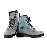 Sky Blossom Bird -Classic boots, combat boots, Lace up, Festival hippy boots - MaWeePet- Art on Apparel