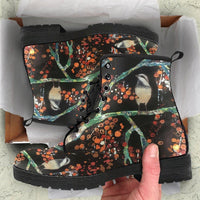 Lilli Pilly Sparrows -Classic boots, combat boots, Lace up, Festival hippy boots - MaWeePet- Art on Apparel