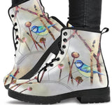 Watercolor Bird- Classic boots, combat boots, Lace up, Festival hippy boots - MaWeePet- Art on Apparel