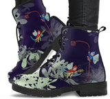 Pixie Fairy Pond-Women's Combat boots, , Festival, Combat, Vintage Hippie Lace up Boots - MaWeePet- Art on Apparel