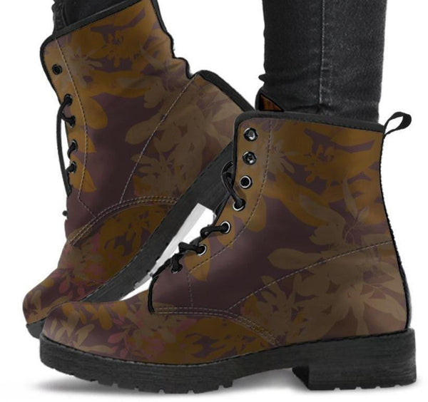 Naturals Earth-Women's Combat boots,  Festival, Combat, Vintage Hippie Lace up Boots - MaWeePet- Art on Apparel