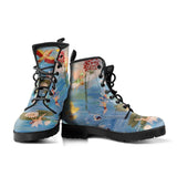 Fairy Pond V2 - vegan lace up combat boots, classic boots - MaWeePet- Art on Apparel