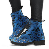 Crowned Skulls -Combat boots,  Boots Lace up, Classic Short boots - MaWeePet- Art on Apparel