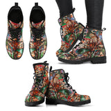 The Guardian Abstract bird nest-Womans Lace up Ankle, Bohemian Combat boots,  Boots - MaWeePet- Art on Apparel