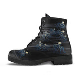 Octopus Party-Classic boots, combat boots, Lace up, Festival hippy boots - MaWeePet- Art on Apparel