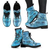 Octopus Tropical-Classic boots, combat boots, Lace up, Festival hippy boots - MaWeePet- Art on Apparel
