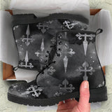 Gothic Girl  - Classic boots, combat boots, Lace up, Festival hippy boots - MaWeePet- Art on Apparel