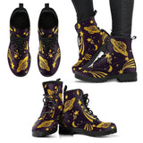 Space Odyssey-Women's Boots, Combat boots, , Combat Shoes, Hippie Boots - MaWeePet- Art on Apparel