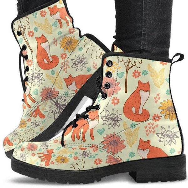 Foxy Lady-Combat boots, Boots Lace up, Classic Short boots - MaWeePet- Art on Apparel